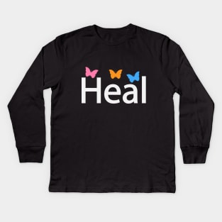 Heal healing Kids Long Sleeve T-Shirt